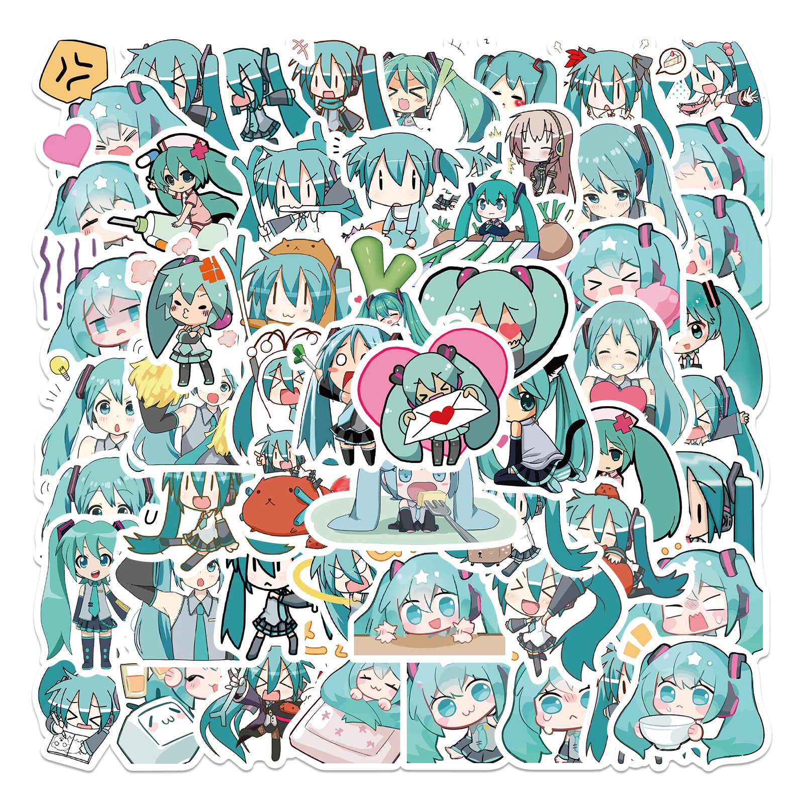 50pcs Hatsune Miku Stickers – AU Sticker World