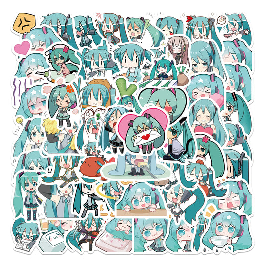 50pcs Hatsune Miku Stickers