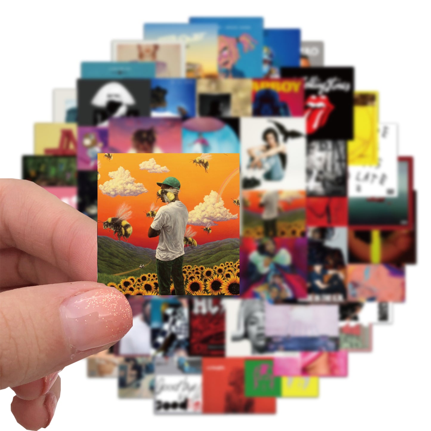 55pcs Album Covers Stickers