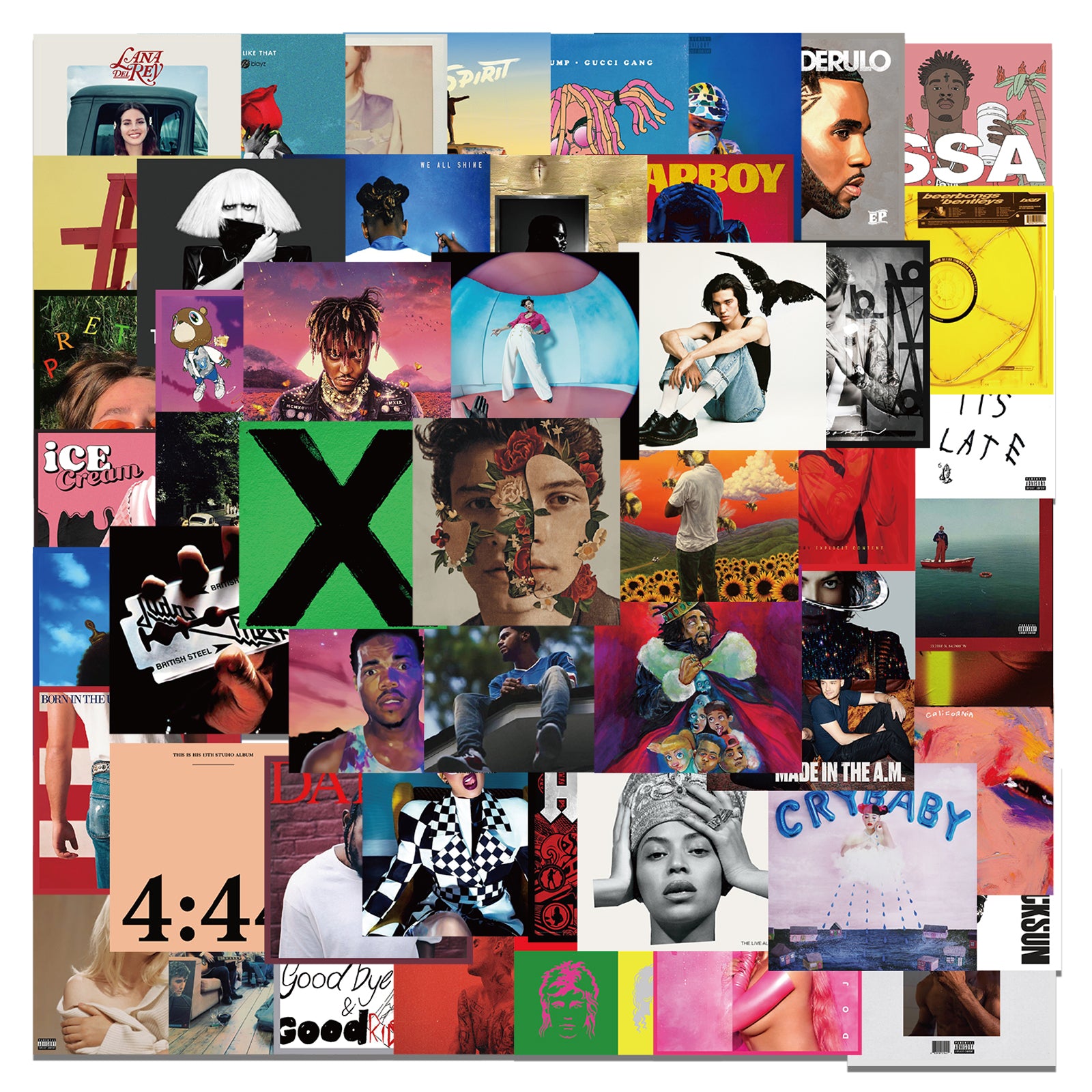 55pcs Album Covers Stickers – AU Sticker World