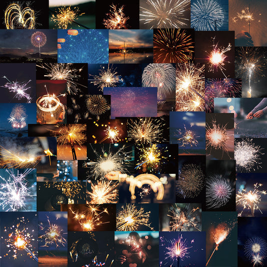 50pcs Fireworks Stickers