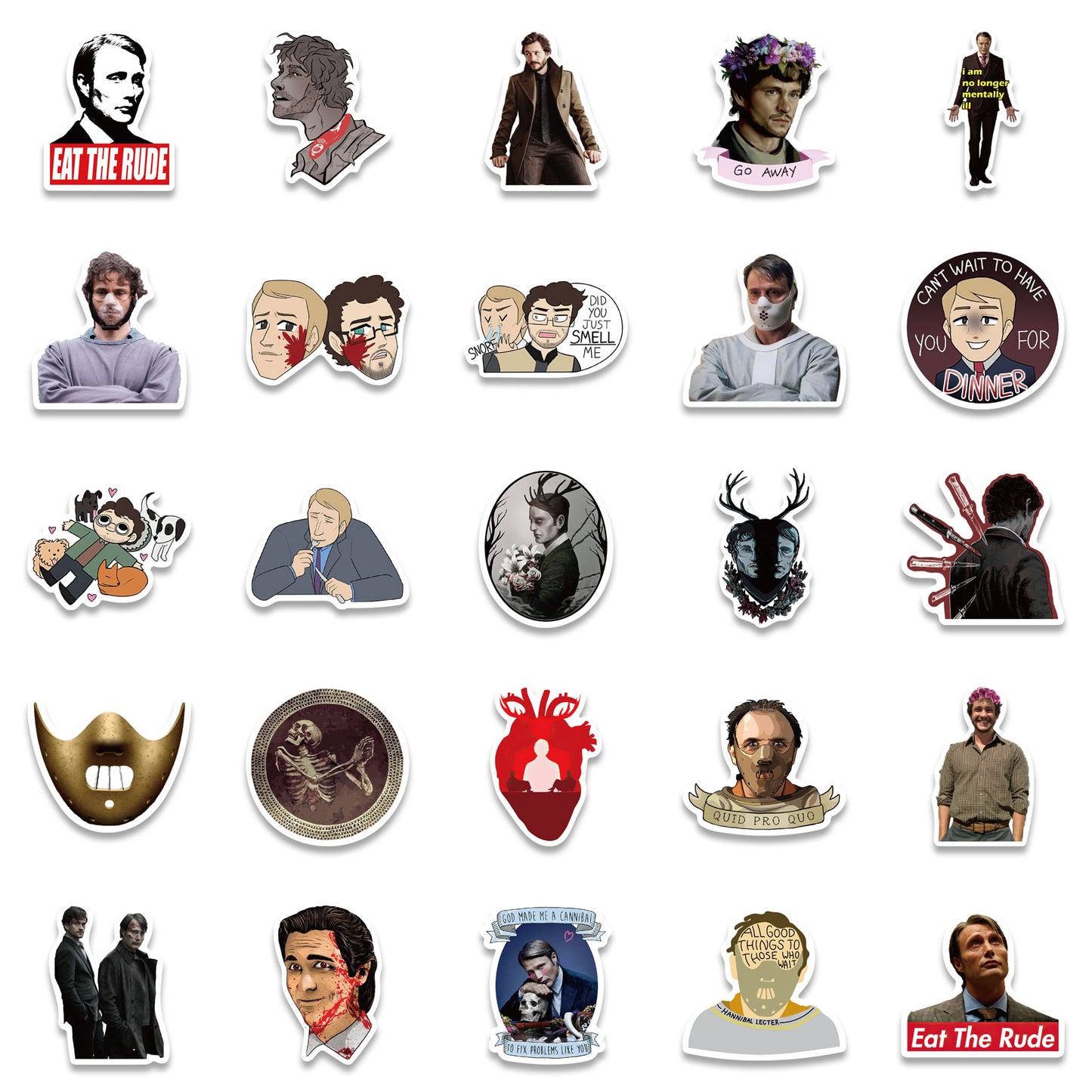 50pcs Hannibal Stickers