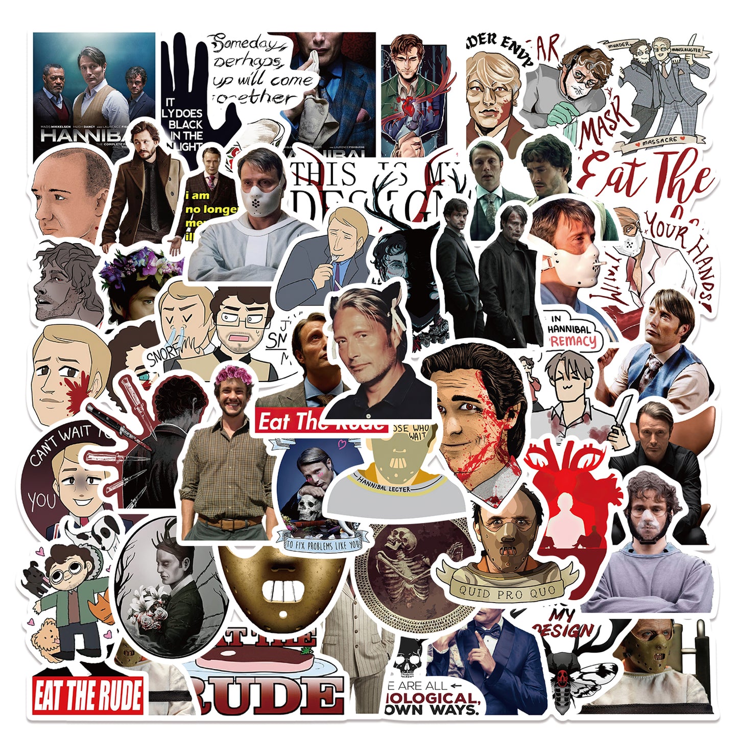 50pcs Hannibal Stickers