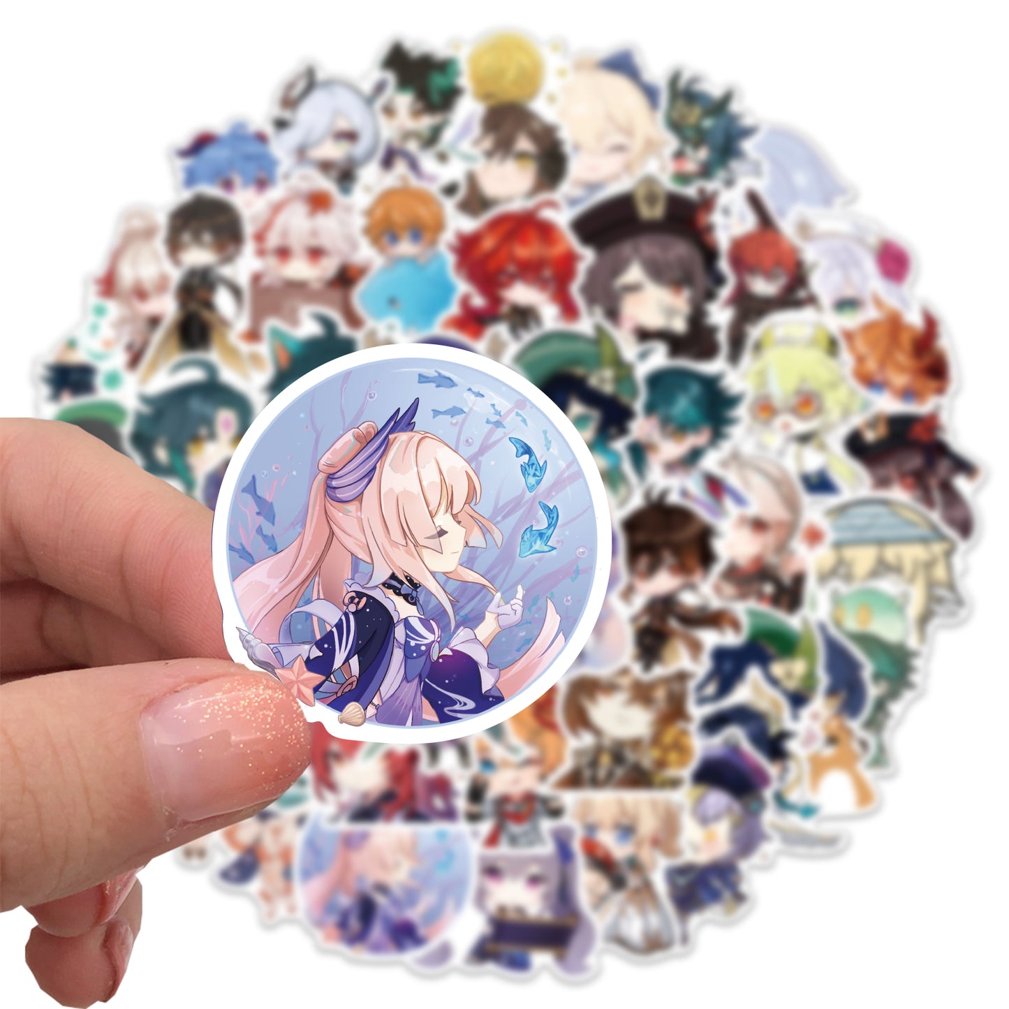 50pcs Genshin Impact Chibi 1 Stickers