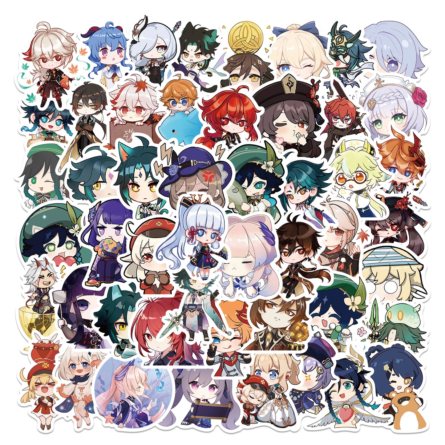 50pcs Genshin Impact Chibi 1 Stickers