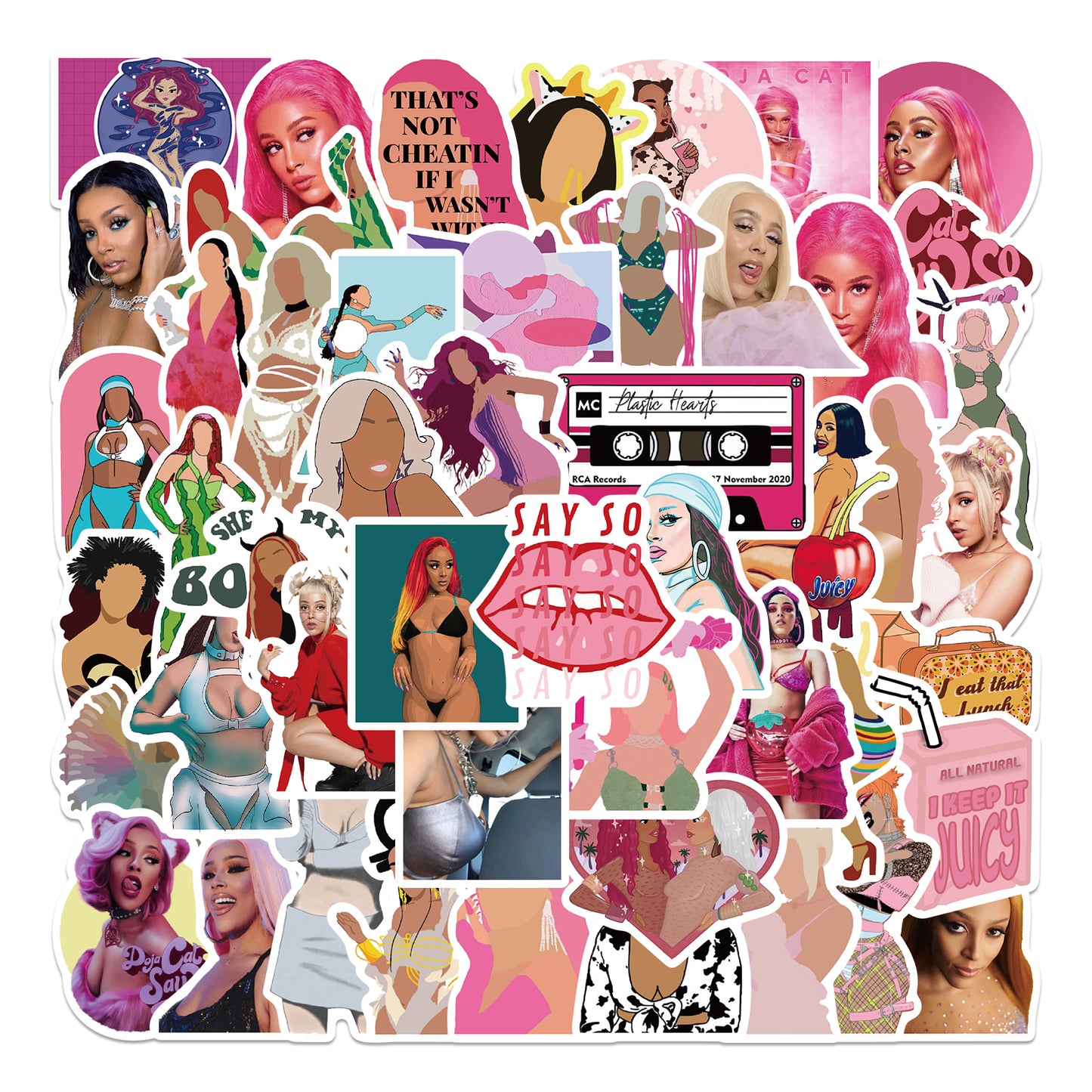 50pcs Doja cat Stickers