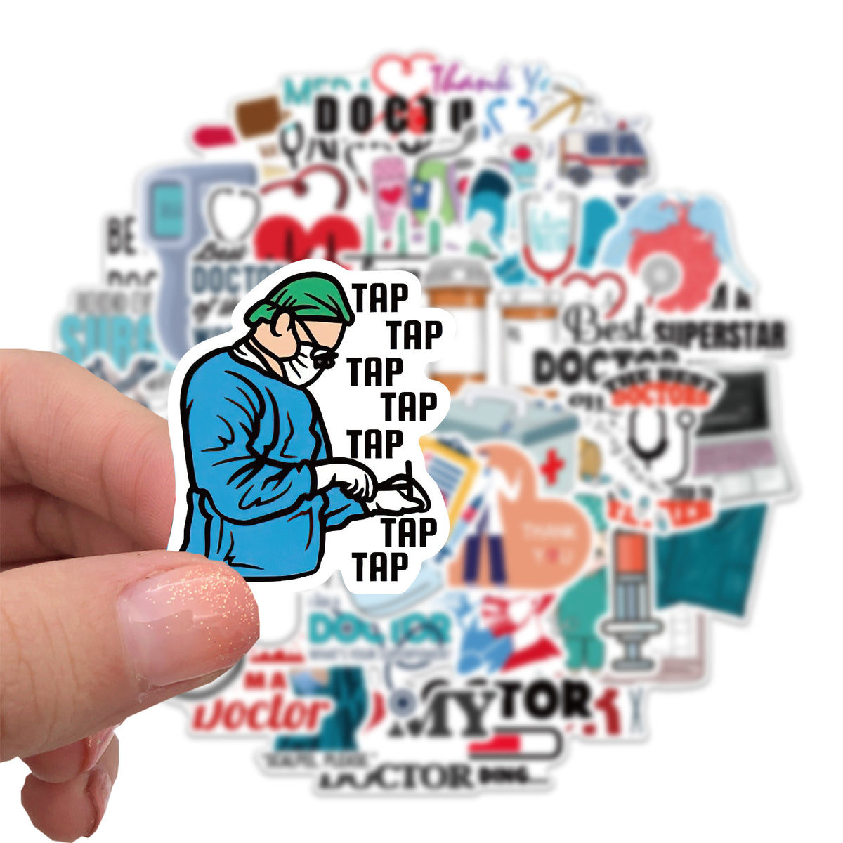 Stickers Mini Doctor 50pcs Doctors Stickers – AU Sticker World