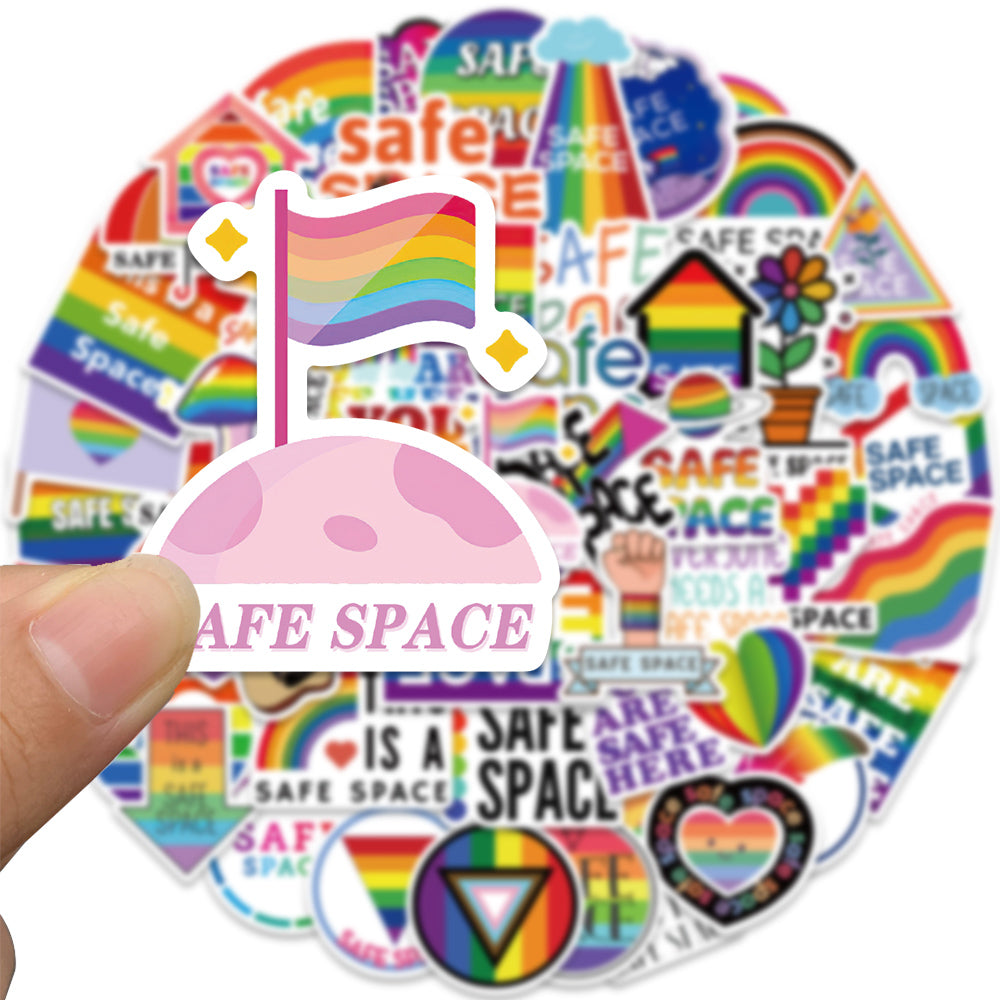 50pcs Safe Space Stickers