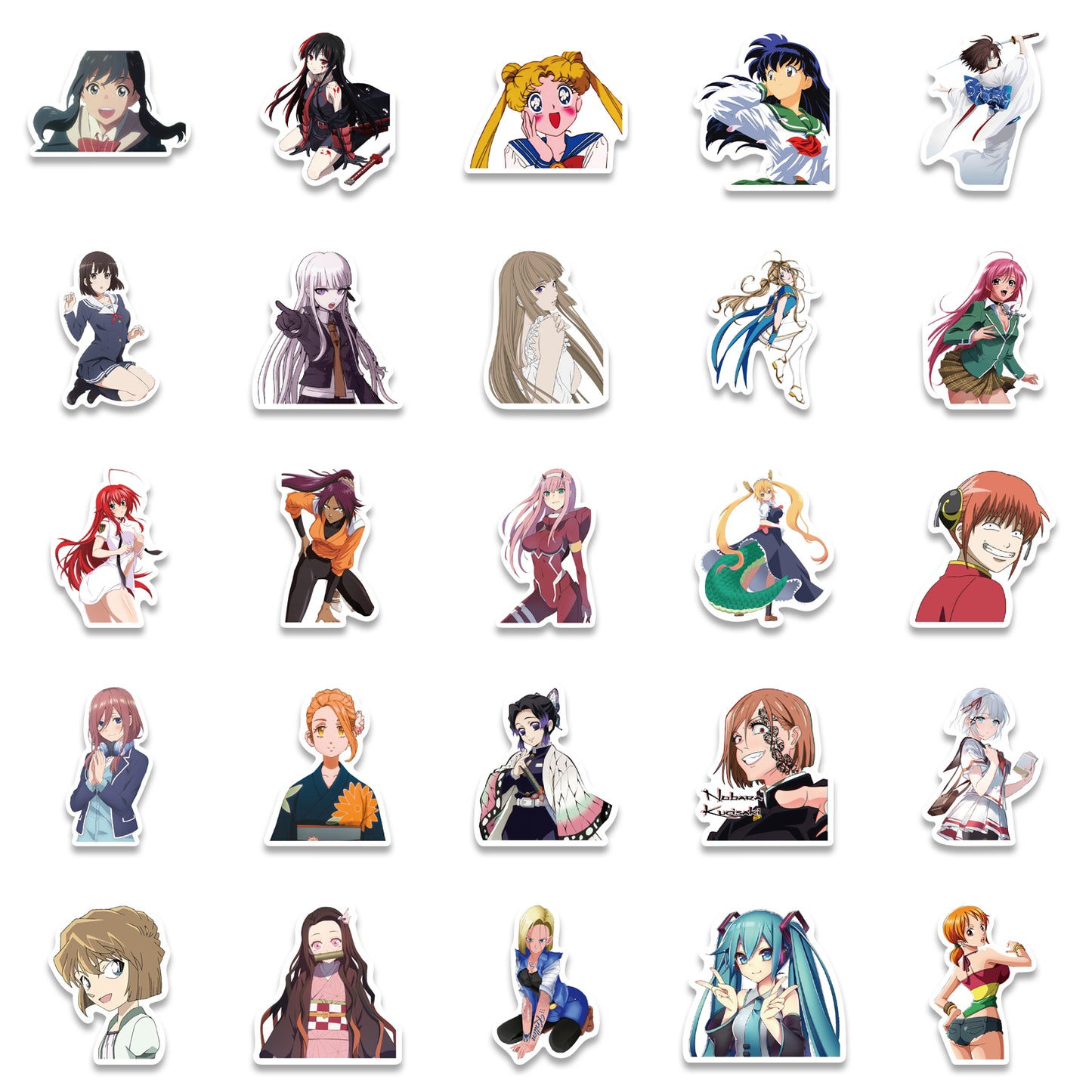 50pcs Anime Girls 2 Stickers