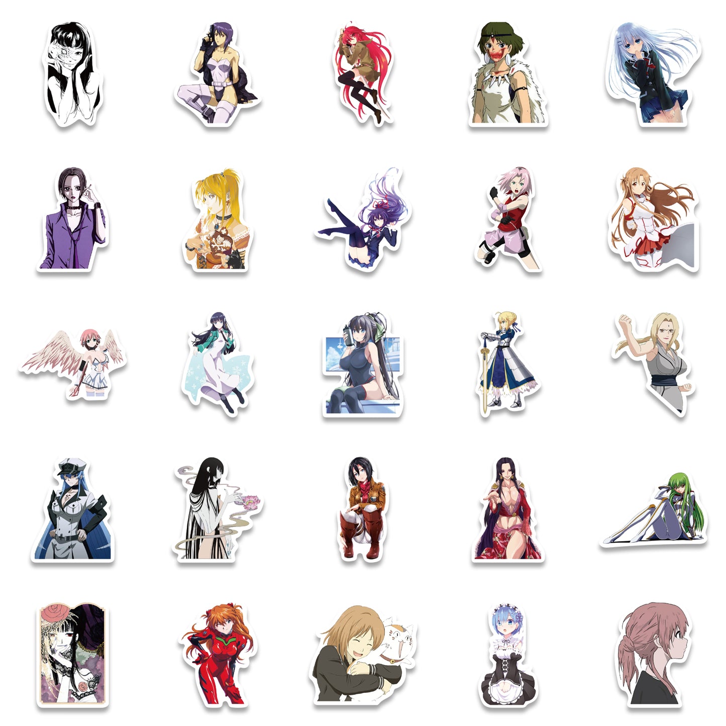 50pcs Anime Girls 2 Stickers