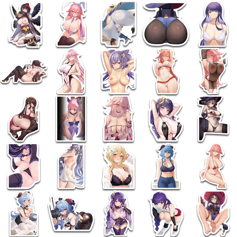 50pcs Sexy Genshin Impact Stickers