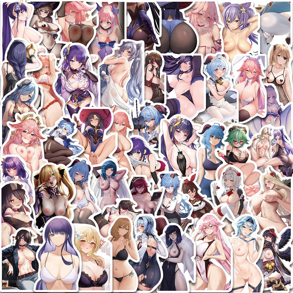 50pcs Sexy Genshin Impact Stickers