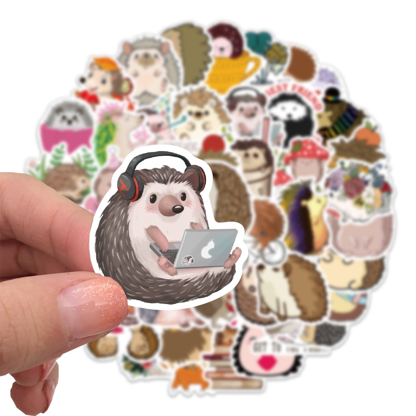 50pcs Hedgehog 1 Stickers