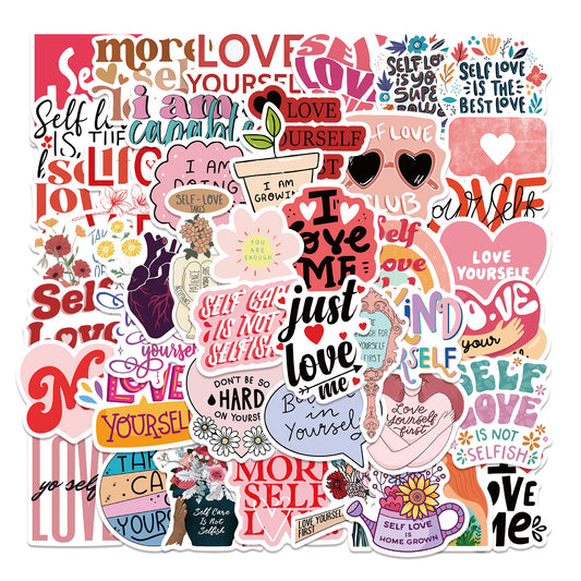 50pcs Self Love Stickers