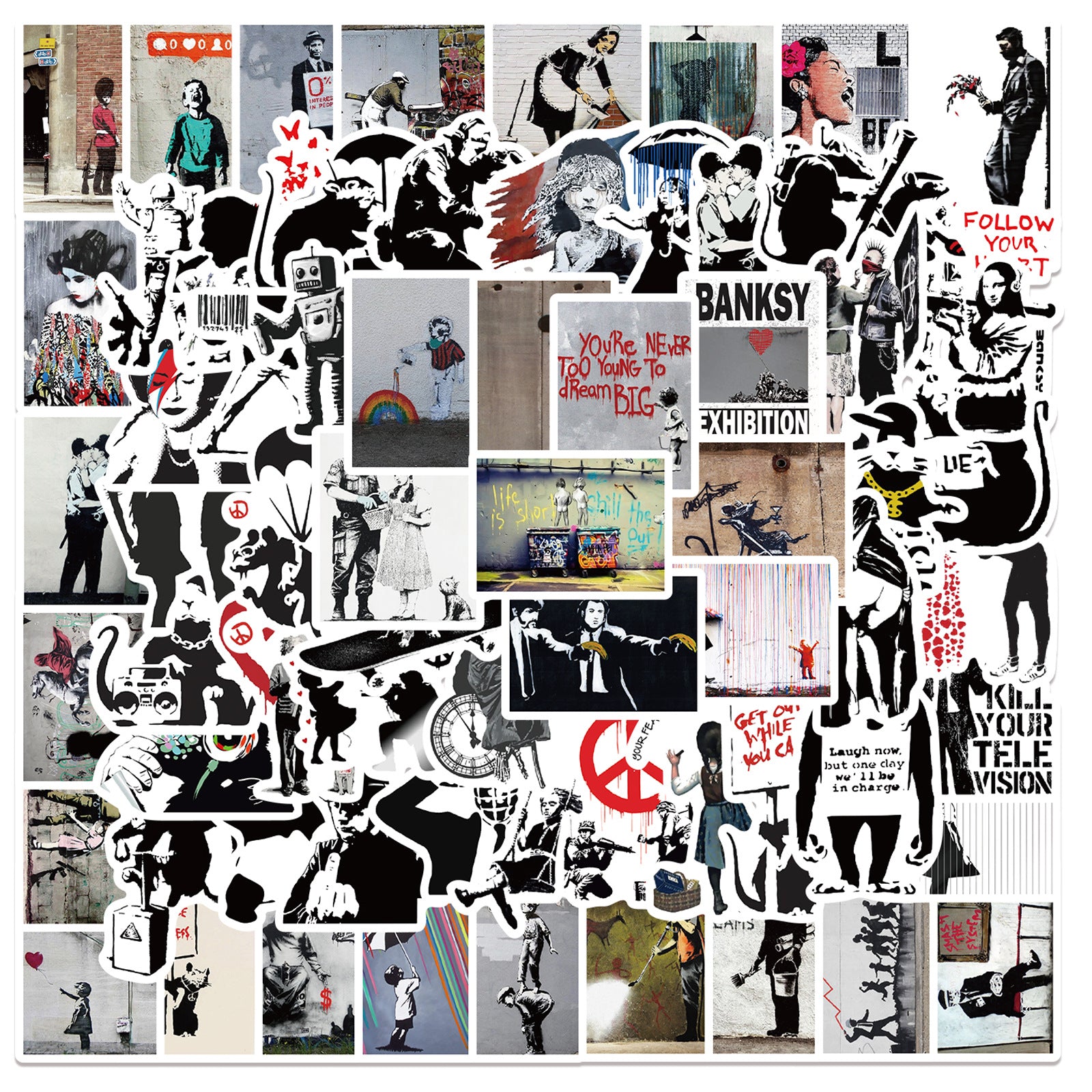 67pcs Banksy Stickers – AU Sticker World