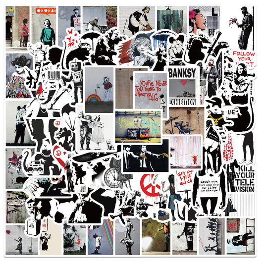 67pcs Banksy Stickers