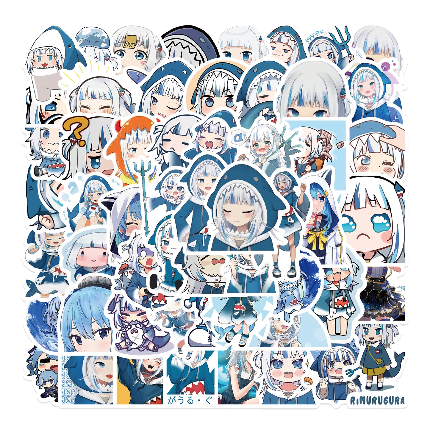 60pcs Hololive vtuber Stickers