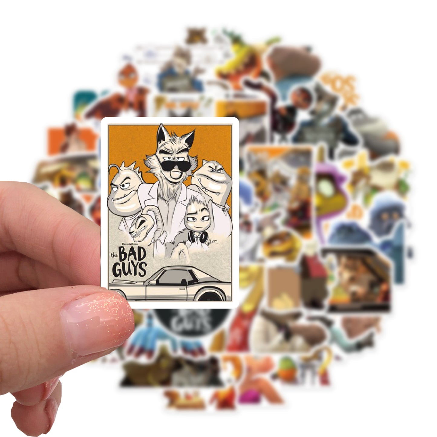 52pcs Bad Guys Stickers