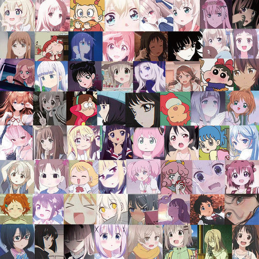 69pcs Anime girls avatar Stickers