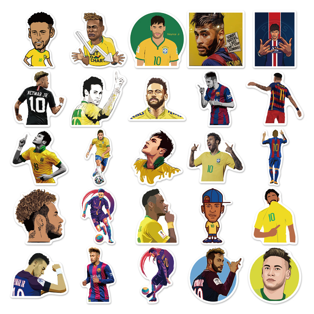 50pcs Neymar Football Sports Star Stickers