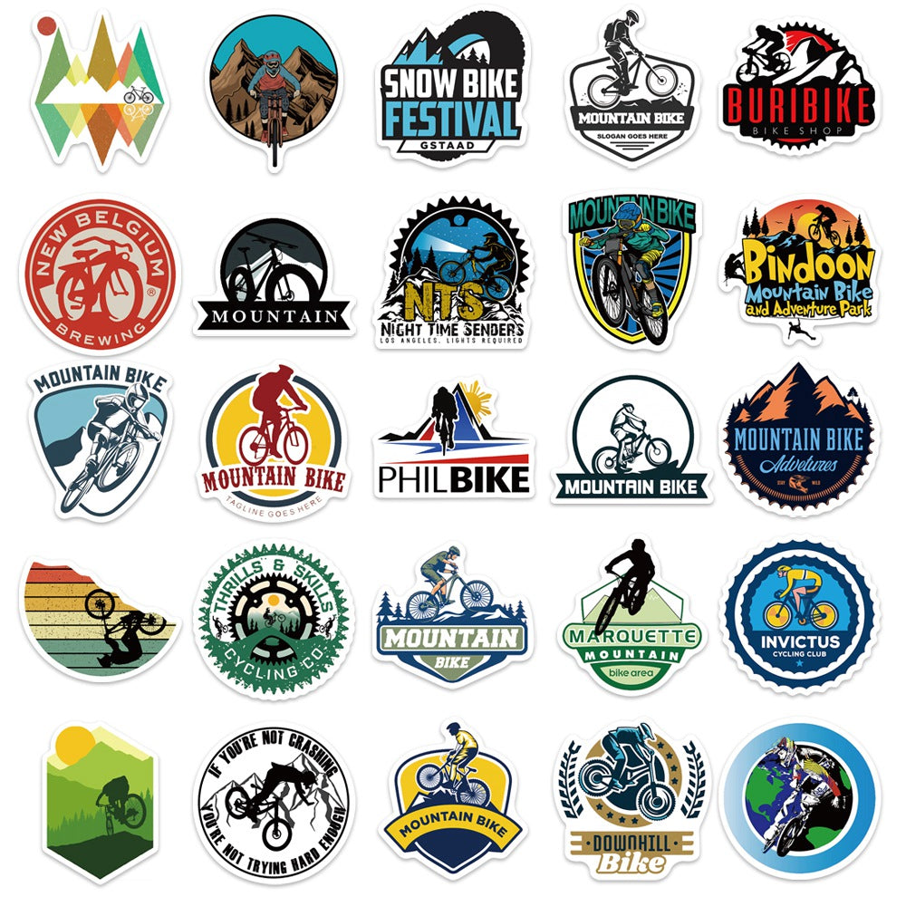 10/30/50pcs adesivi per Mountain Bike impermeabile fai da te Skateboard Laptop moto auto bicicletta Cool MTB decalcomania Sticker 26 10/30/50pcs adesivi per Mountain Bike impermeabile fai da te Skateboard Laptop moto auto bicicletta Cool MTB decalcomania Sticker 26