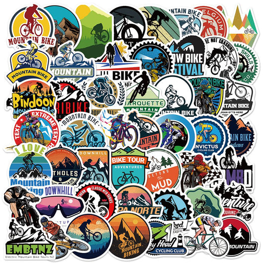 50pcs Mountain Bike Downhill Sports Stickers