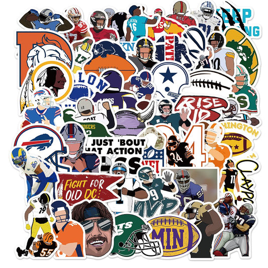 50pcs Rugby 2 Sports Dillon Panthers Stickers