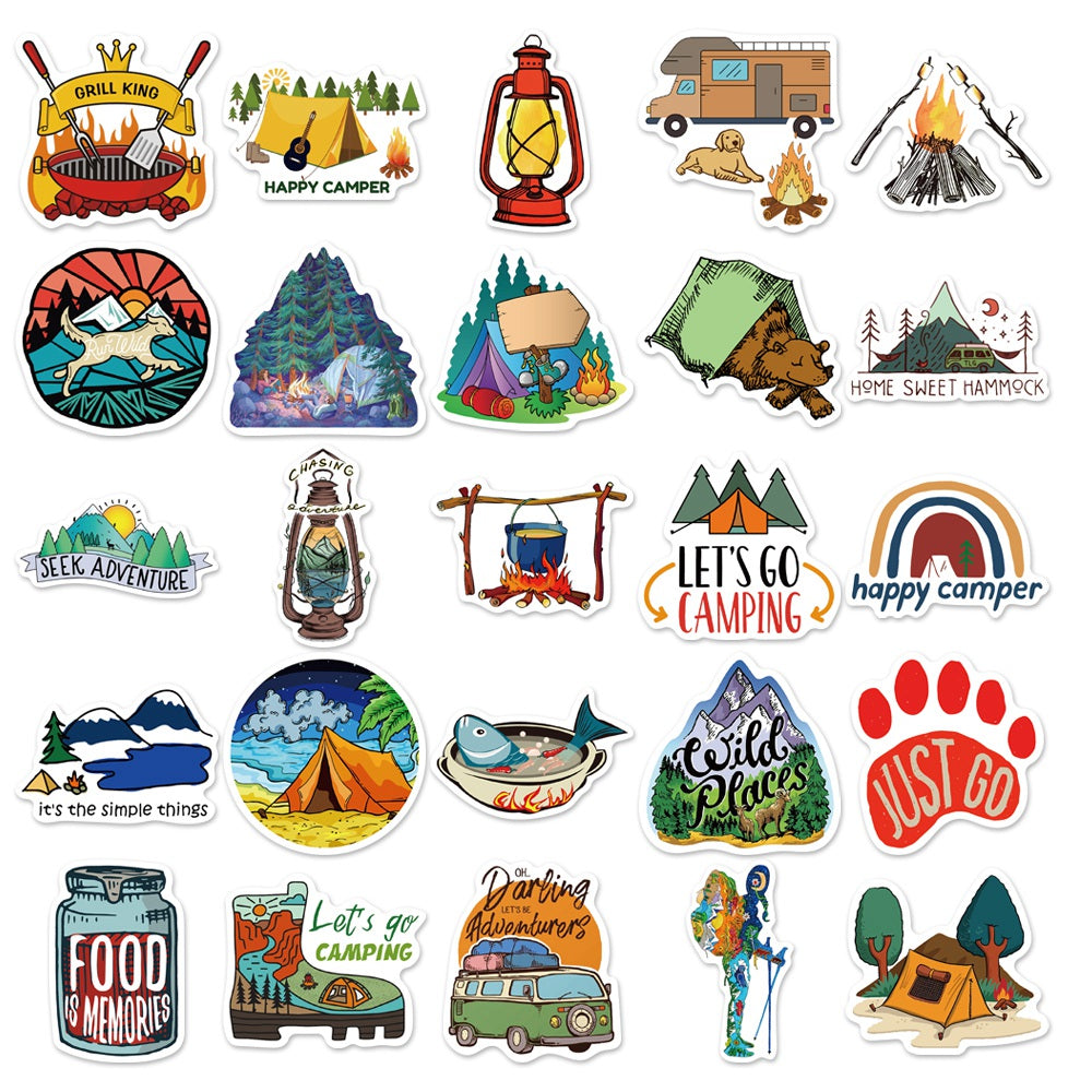 Sticker For Outside 50pcs Outdoor Camping Stickers – AU Sticker World