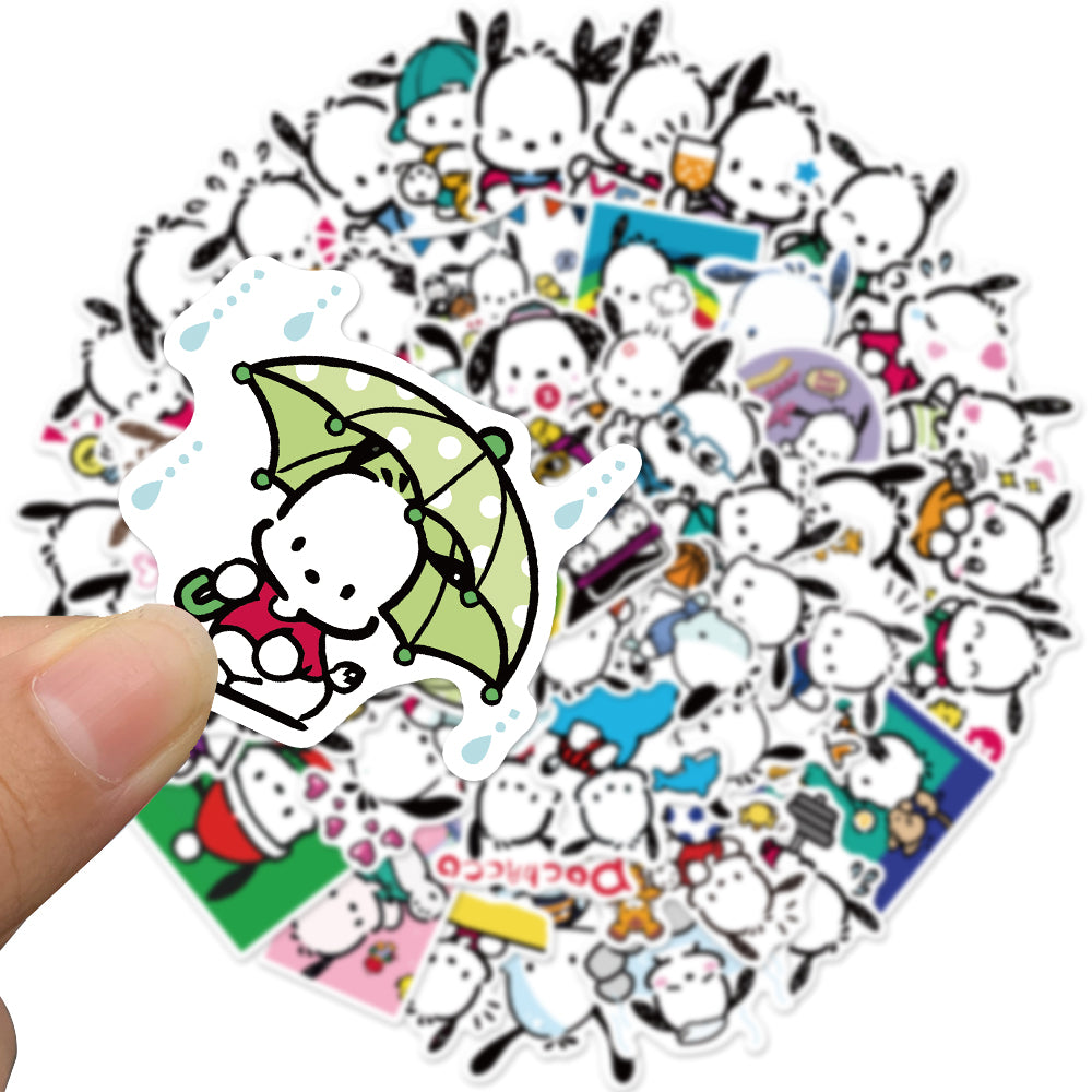 50pcs Pochacco 1 Sanrio Cartoon Pochamii Stickers