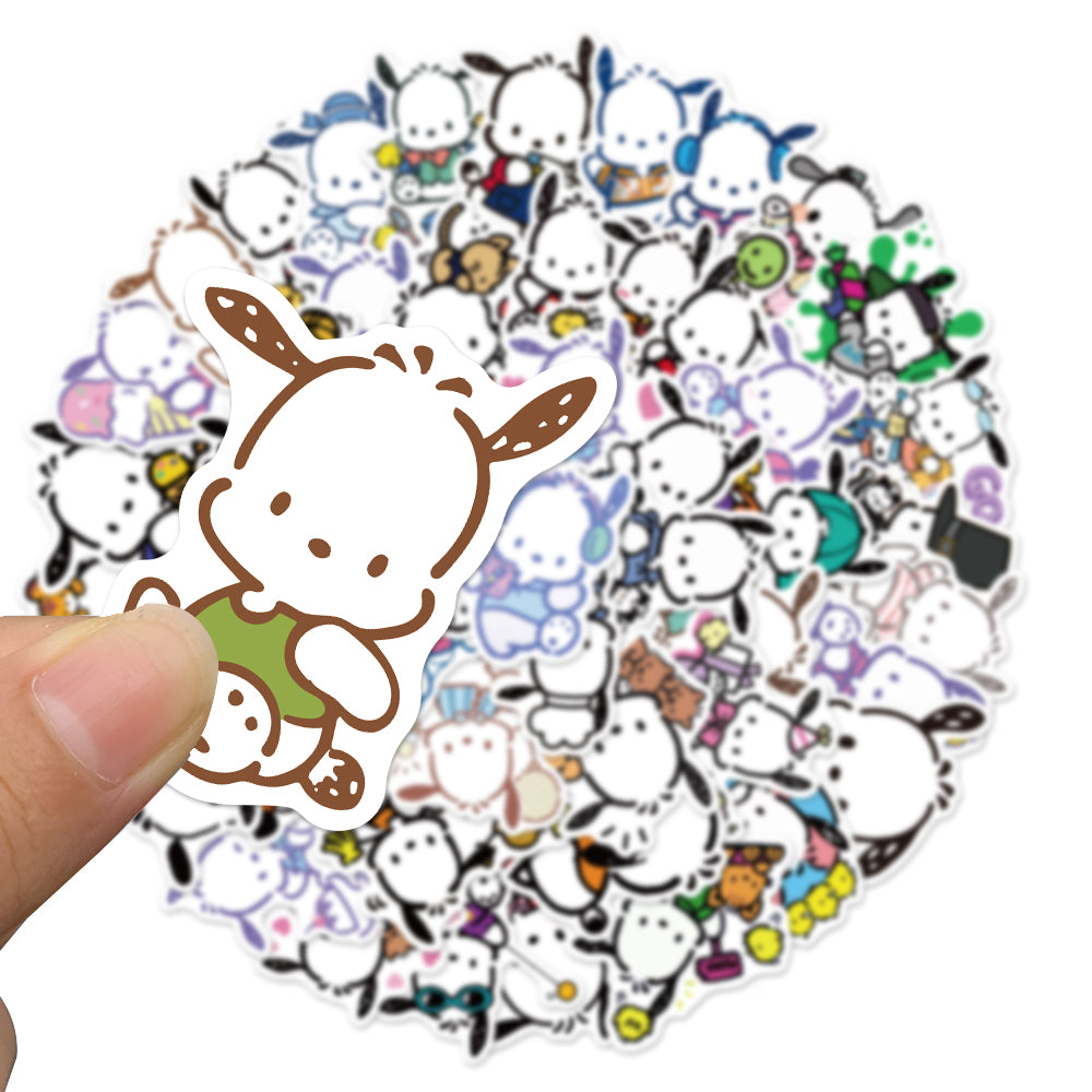 50pcs Pochacco 2 Sanrio Cartoon Pochamii Stickers