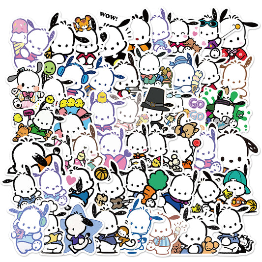 50pcs Pochacco 2 Sanrio Cartoon Pochamii Stickers