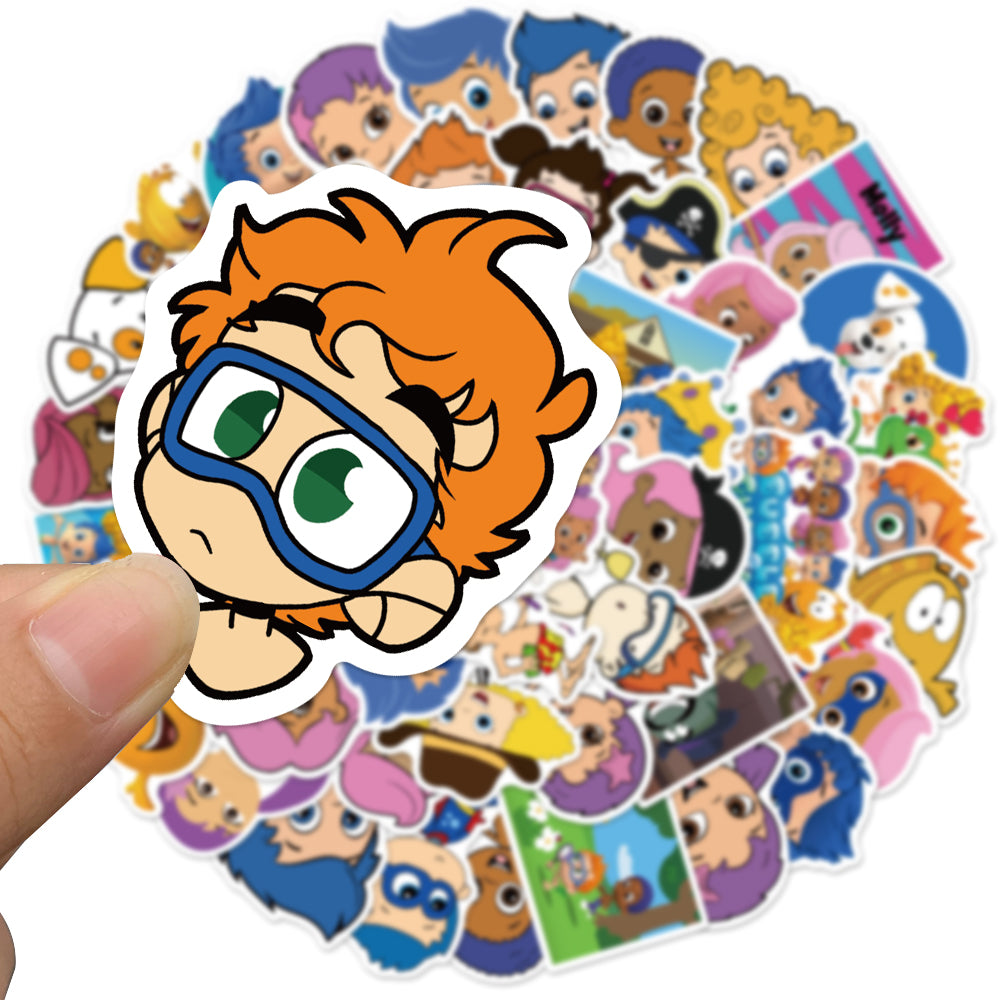 50ocs Bubble Guppies 1 Kids Cartoon Stickers