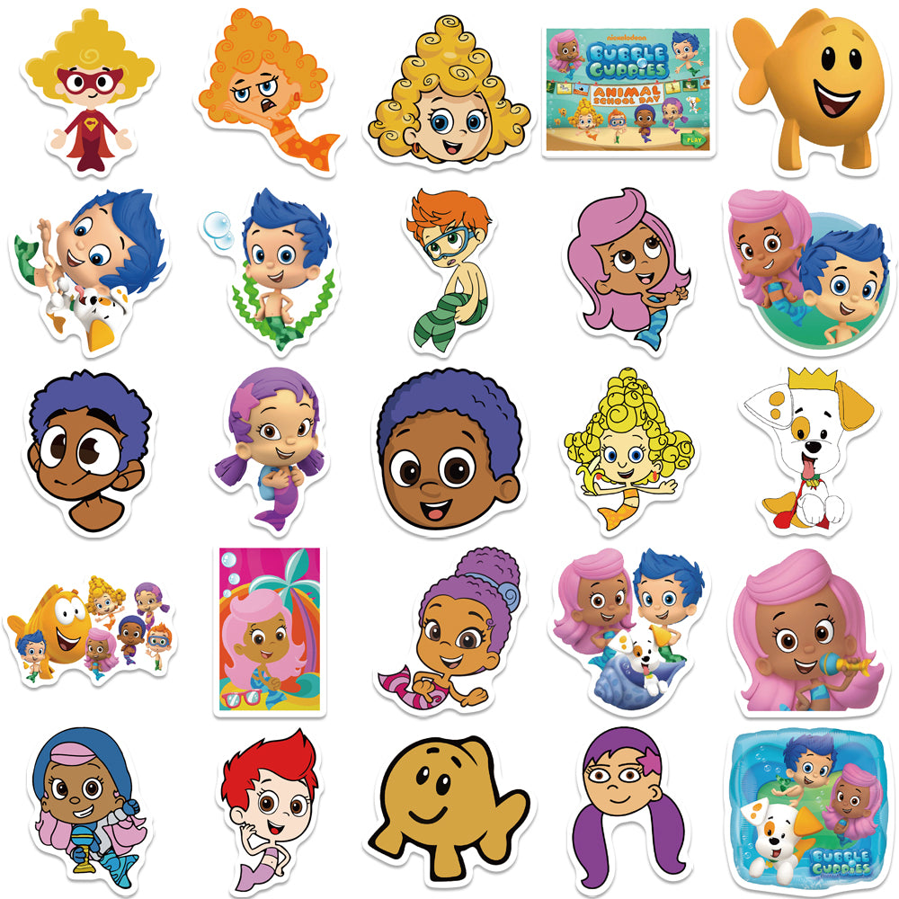 50pcs Bubble Guppies 2 Kids Cartoon Stickers