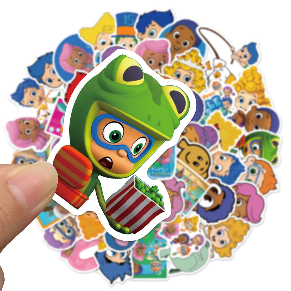 50pcs Bubble Guppies 2 Kids Cartoon Stickers