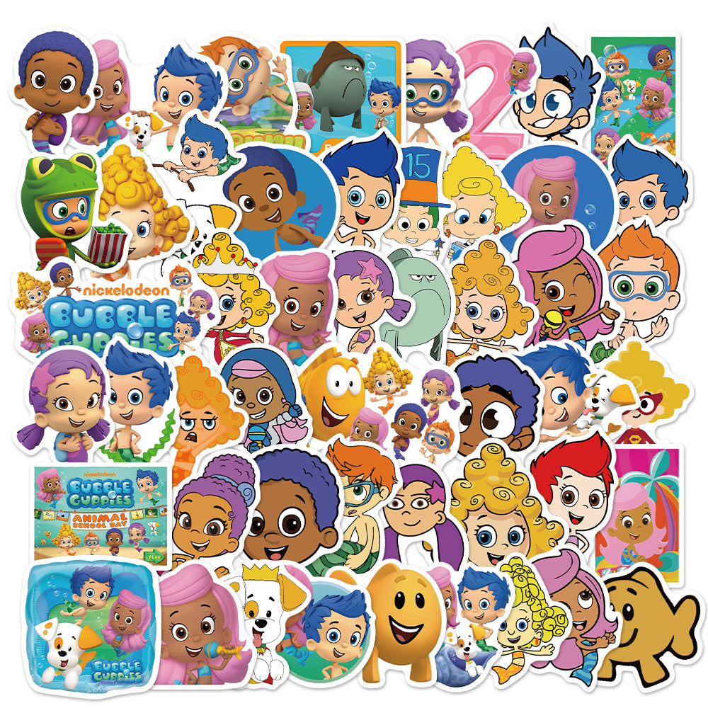 50pcs Bubble Guppies 2 Kids Cartoon Stickers