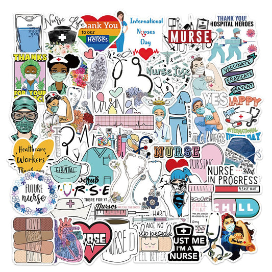 50pcs Nurse Medical Doctor Chill Stickers