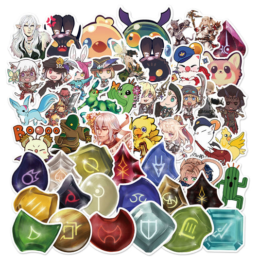 50pcs Final Fantasy RPG Game Stickers