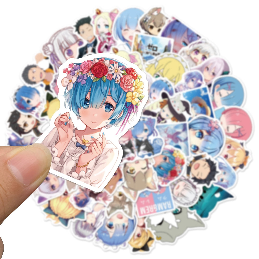 50pcs ReZero Starting Life Japan Anime Stickers