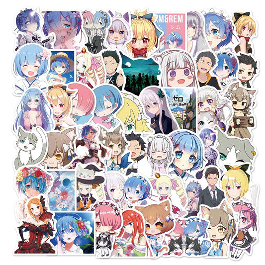 50pcs ReZero Starting Life Japan Anime Stickers