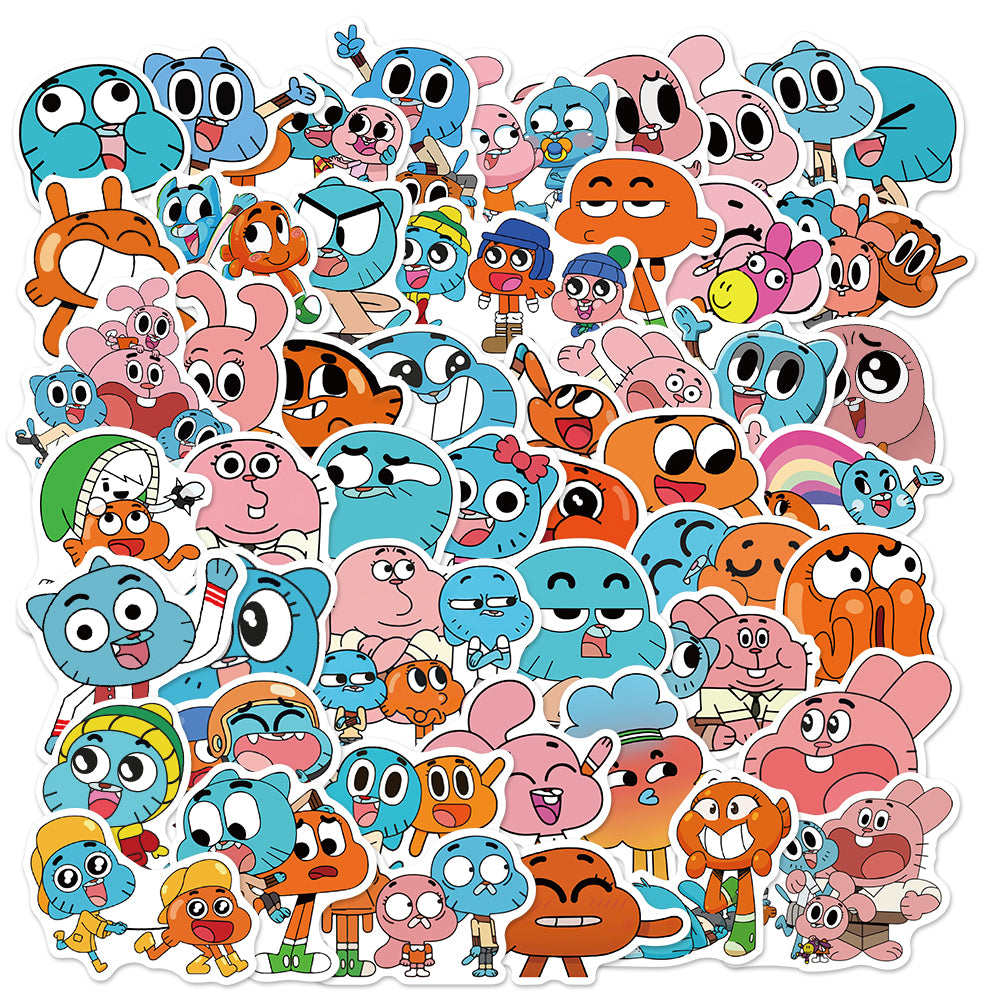 50pcs Amazing World of Gumball 2 Animated Comedy Stickers