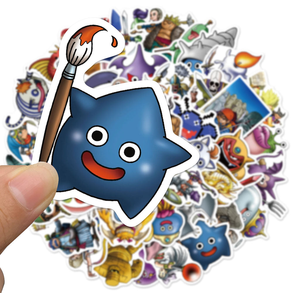 50pcs Dragon Quest 1 Doragon Kuesuto RPG Game Stickers