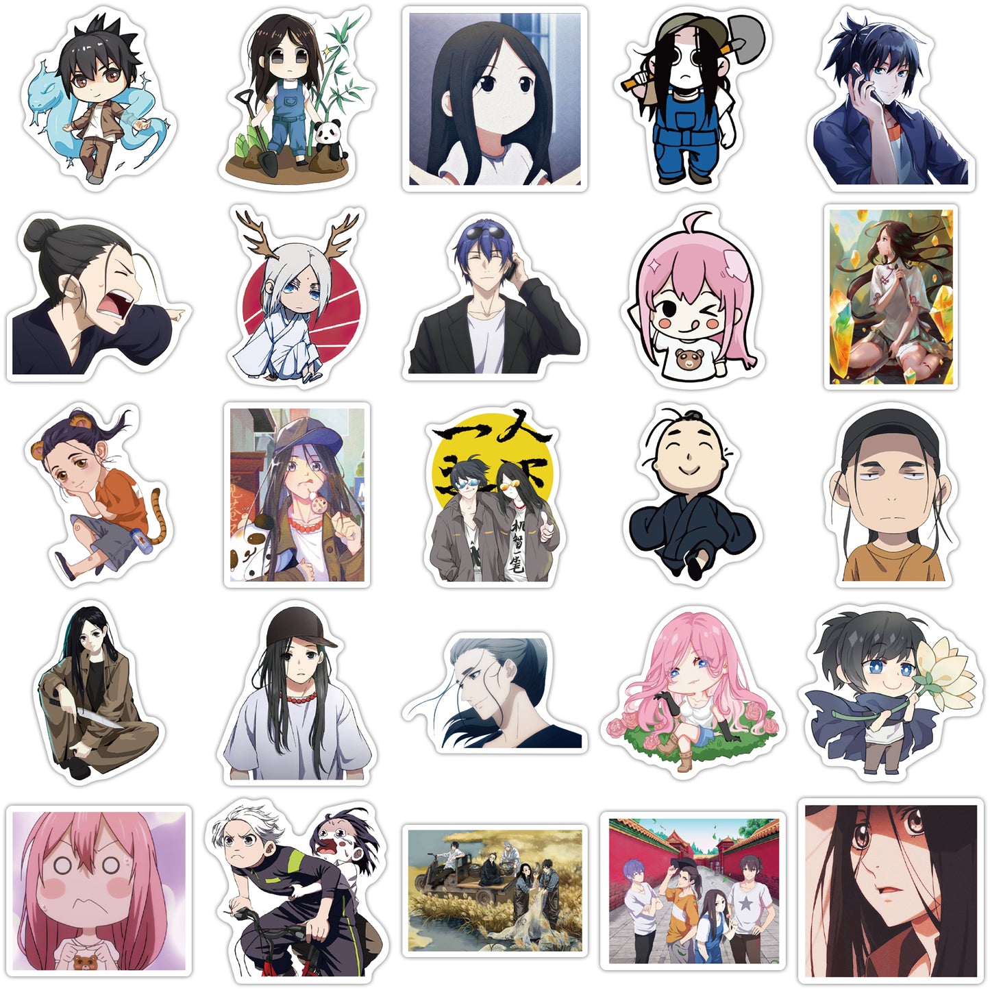 50pcs Under One Person Anime Stickers