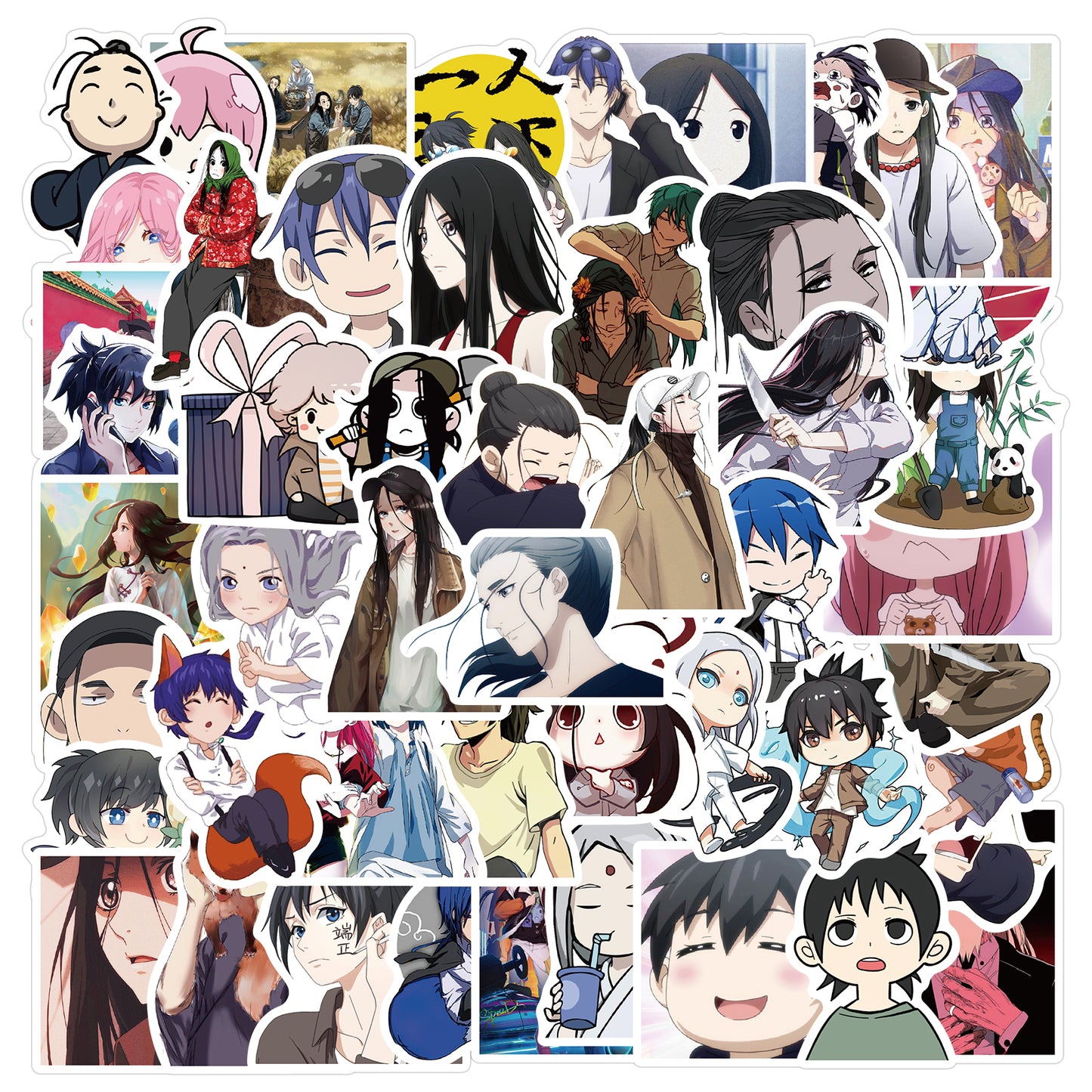 50pcs Under One Person Anime Stickers