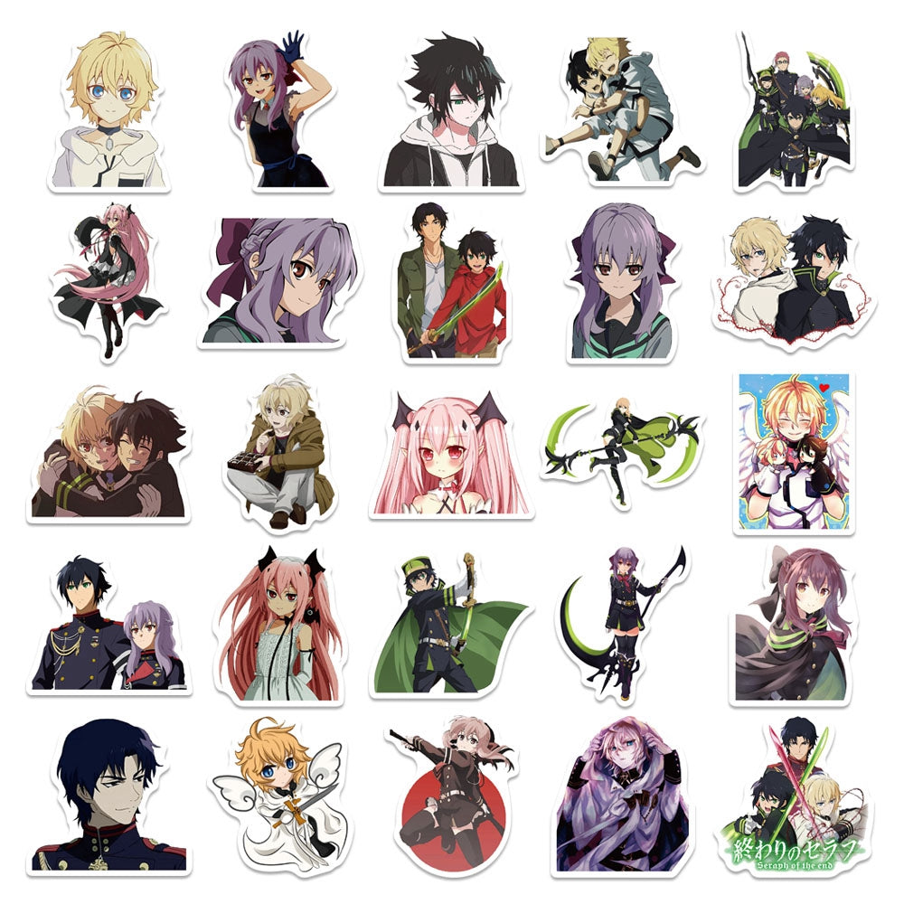 50pcs Seraph of the End Japan Anime Stickers