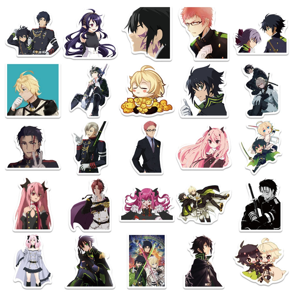 50pcs Seraph of the End Japan Anime Stickers