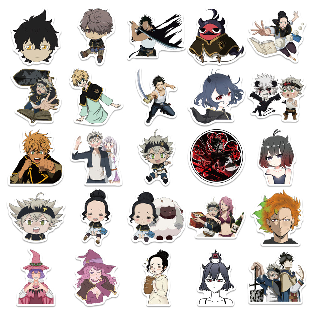 50pcs Black Clover 1 Japan Anime Stickers