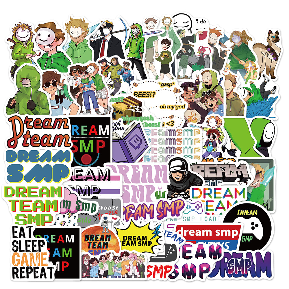 Smp Live Sticker 50pcs Dream SMP 1 Stickers – AU Sticker World