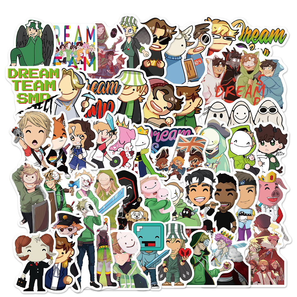 50pcs Dream SMP 2 Minecraft Stickers