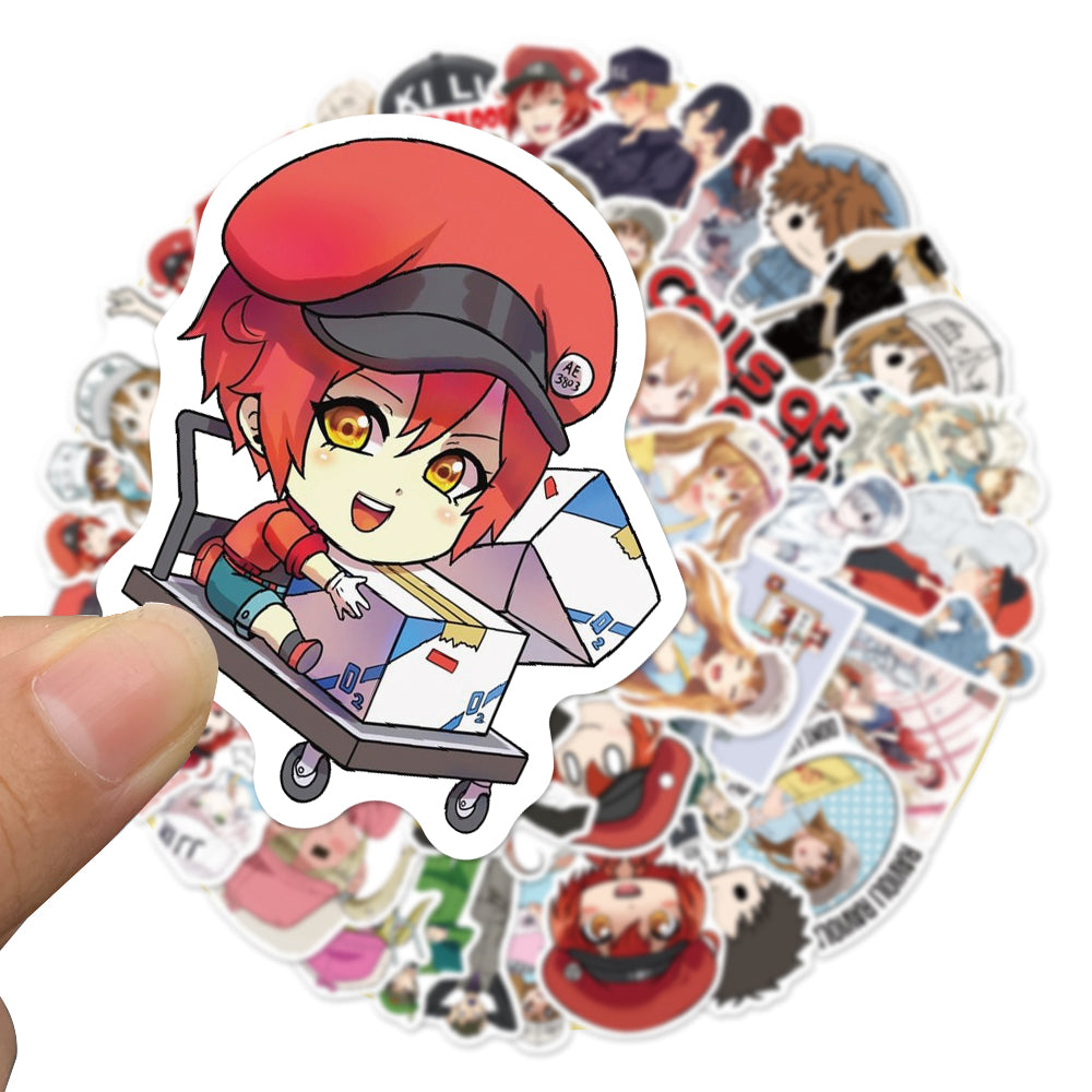 50pcs Cells at Work 2 Japan Anime Stickers