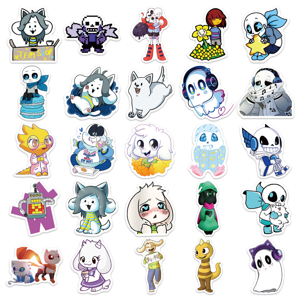 50pcs Undertale 2 RPG Game Stickers